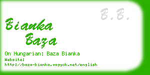 bianka baza business card